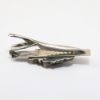 Picture of Vintage Japanese Sterling Silver Shakudo Menuki Tie Clip with Man Catching Carp