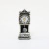 Picture of Vintage Beau Sterling Silver Grandfather Clock Charm with Glass Face & Moving Pendulum