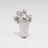 Picture of Vintage Sterling Silver Articulated Cocktail Shaker Charm with Enameled Devil Inside