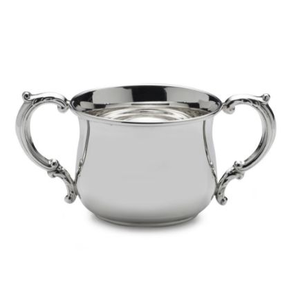 Picture of Empire Heavy Gauge Double Handle Pot Belly Sterling Silver Baby Cup