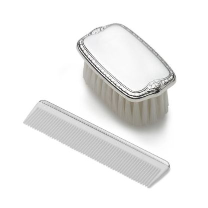 Picture of Empire Pewter Boys Plain Brush & Comb Set # 7191