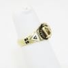 Picture of Vintage 14k Yellow Gold & Enamel 32nd Degree Freemason's Pinky Ring