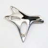 Picture of Vintage Mid Century Modernist Sterling Silver & Black Enamel Brooch #323 by Henning Koppel for Georg Jensen