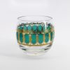 Picture of Vintage Culver 'Emerald Scroll' Set of 6 Roly Poly Lowball Glasses