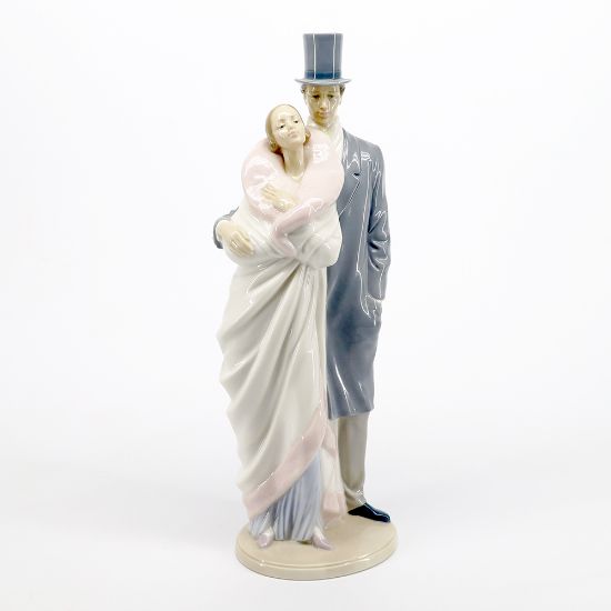 Picture of NAO by Lladro 'High Society Couple' Elegant Couple Porcelain Figurine
