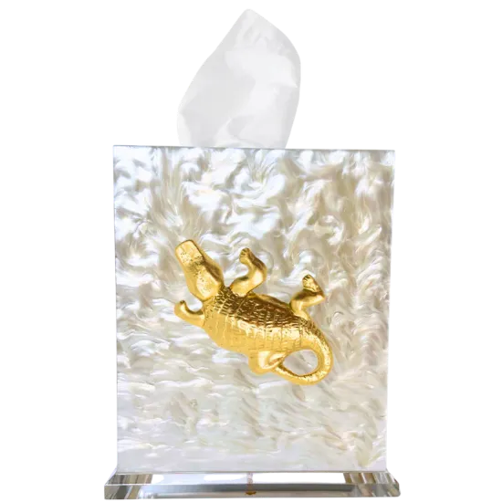 Picture of Alligator Boutique Tissue Box Cover By Southern Tribute