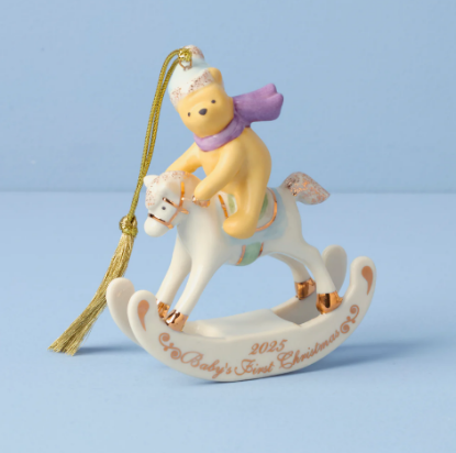 Picture of Lenox 2025 Winnie the Pooh 'Baby's First Christmas' Ornament