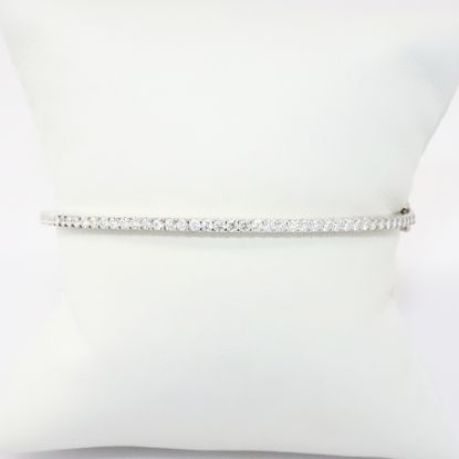 Picture of 14k White Gold Diamond Bangle 