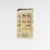 Picture of 14k Yellow Gold Multi-Colored Sapphires & Diamond Pendant 