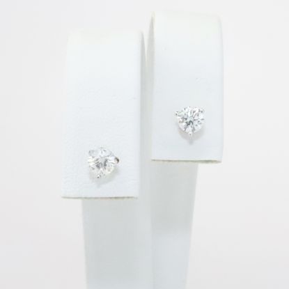 Picture of 14k White Gold .63CTW Round Brilliant Diamond Studs 