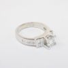 Picture of 14k White Gold .85CT Princess Cut Diamond Engagement Ring 
