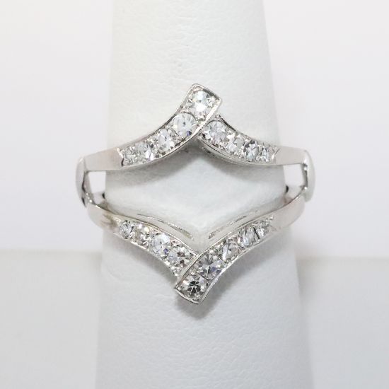 Picture of 14k White Gold Diamond Ring Jacket 