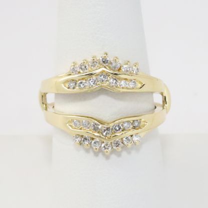 Picture of 14k Yellow Gold Diamond Jacket Ring 