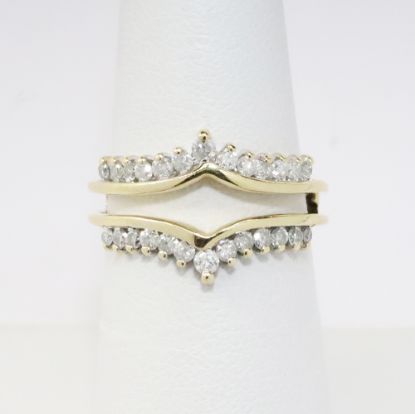 Picture of 14k Yellow Gold Diamond Ring Jacket 