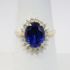 Picture of 18k Yellow Gold Sapphire & Diamond Ring 