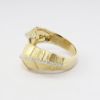 Picture of 14K Yellow Gold Leaf Diamond Ring 