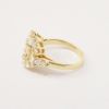 Picture of 14k Yellow Gold Diamond Pretzel Ring 