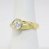 Picture of 18k Yellow Gold Abstract Diamond Ring 