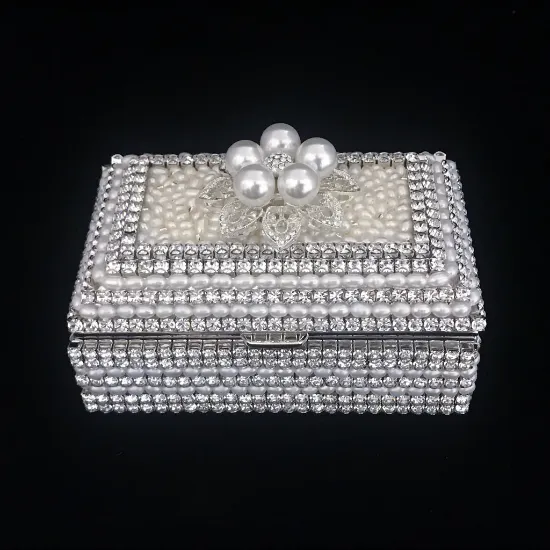 Picture of  Isabella Adams Pearl & Crystal Keepsake Box