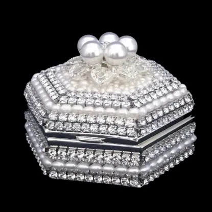 Picture of Isabella Adams Pearl Flower Hexagon Box