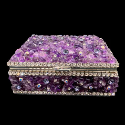 Picture of Isabella Adams  Amethyst & Crystals Keepsake Box