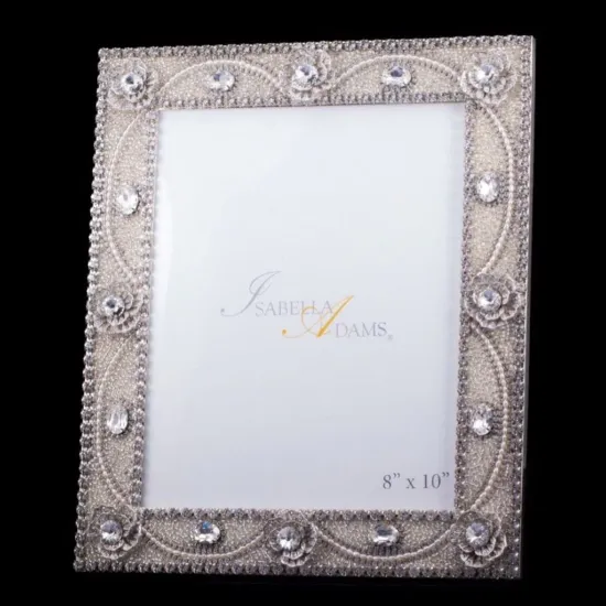 Picture of Isabella Adams Classic Clear Swarovski Crystal Frame 8x10"