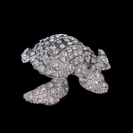 Picture of Isabella Adams Seymore The Turtle Crystal Collectible with Clear Eyes
