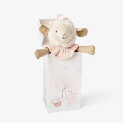 Picture of 10" Lucy the Lamb Linen Toy Boxed by Elegant Baby