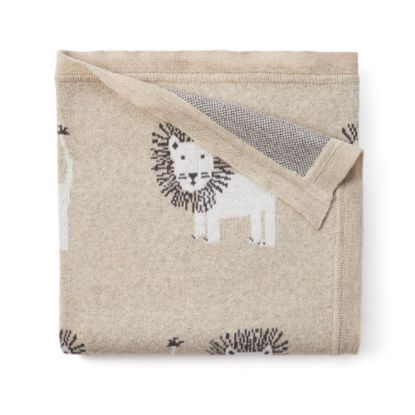 Picture of Lion Cotton Knit Blanket by Elegant Baby
