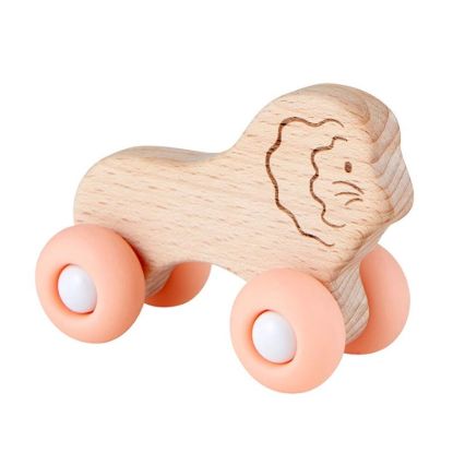 Picture of Silicon and Wood Toy Lion by Stephan Baby