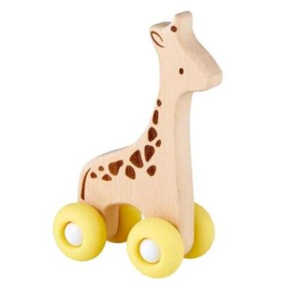 Picture of Silicon and Wood Toy Giraffe by Stephan Baby 