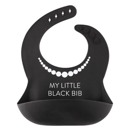 Picture of Silicone Little Black Bib by Stephan Baby