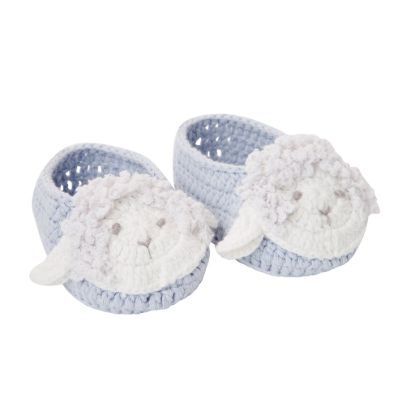 Picture of Blue Lamb Hand Crocheted Booties by Elegant Baby