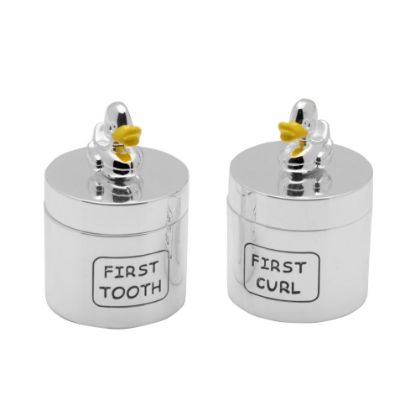 Picture of Wallace Baby Duck Keepsake First Tooth & Curl Boxes