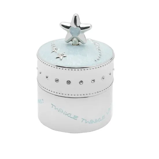 Picture of Wallace Baby Blue Star Nickel-plate Trinket Music Box