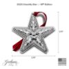 Picture of 2025 Gorham 18th Edition Chantilly "Star" Ornament, Sterling Silver