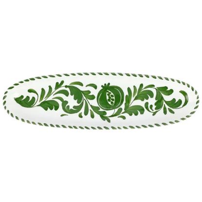 Picture of VIETRI 'Arezzo' Green Narrow Oval Platter