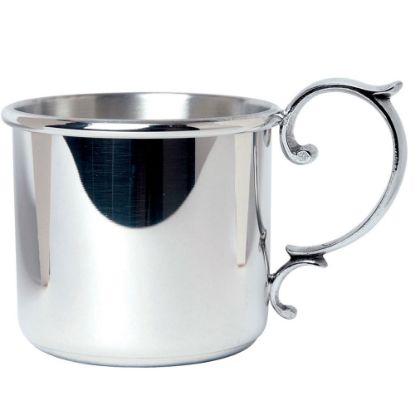 Picture of Pewter Scroll Handle Straight Baby Cup by Salisbury Silversmiths