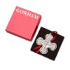 Picture of Gorham 2022 Annual Sterling Silver Cross Ornament - 9th Edition