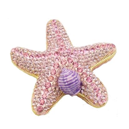Picture of Ciel Collectables - Pink Jeweled Starfish Trinket Box