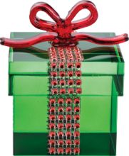 Picture of Green Crystal Gift Box Figurine