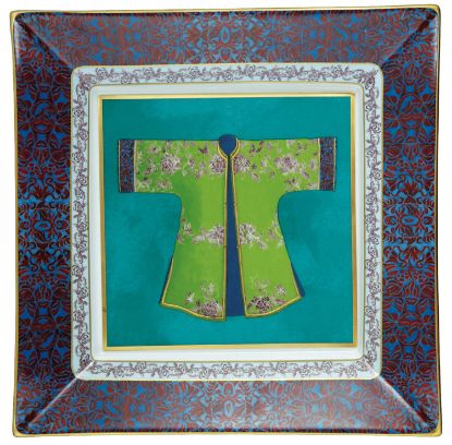 Picture of Raynaud Kimono Collection Large Candy Dish - Turquoise 