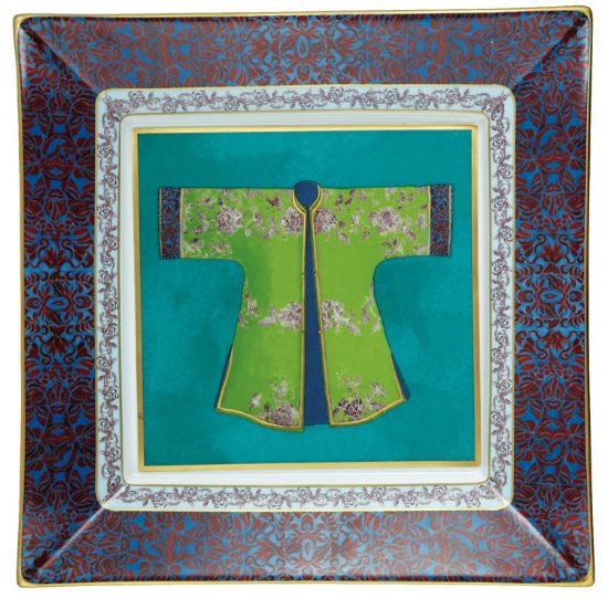 Picture of Raynaud Kimono Collection Large Candy Dish - Turquoise 