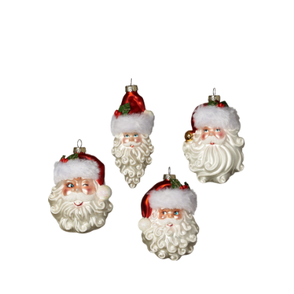 Picture of One Hundred 80 Degrees Skinny Santa Glass Ornament By Glitterville