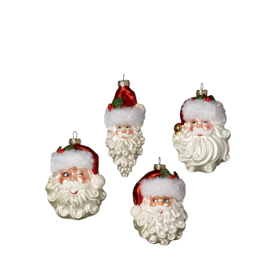 Picture of One Hundred 80 Degrees Skinny Santa Glass Ornament By Glitterville