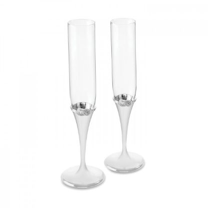 Picture of Vera Wang by Wedgwood Infinity Stainless Toasting Flute Pair