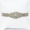Picture of Antique Edwardian Era 10k White Gold Filigree Bracelet with Diamond Accent