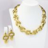 Picture of Vintage 1980's Givenchy Chunky Gold-Tone Necklace & Clip-On Earring Set