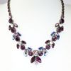 Picture of Vintage Signed Regency Purple & Aurora Borealis Rhinestone Necklace & Earring Set