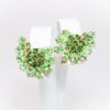 Picture of Vintage Crown Trifari Green Rhinestone Clip-On Earrings